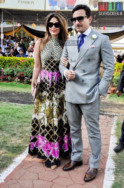 Kareena Kapoor and Saif Ali Khan at Derby 2016