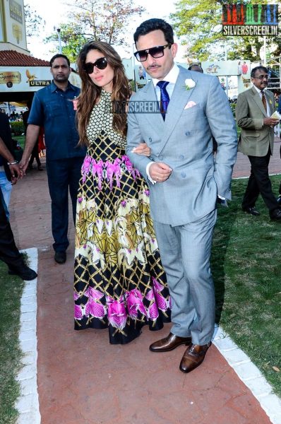 Kareena Kapoor and Saif Ali Khan at Derby 2016