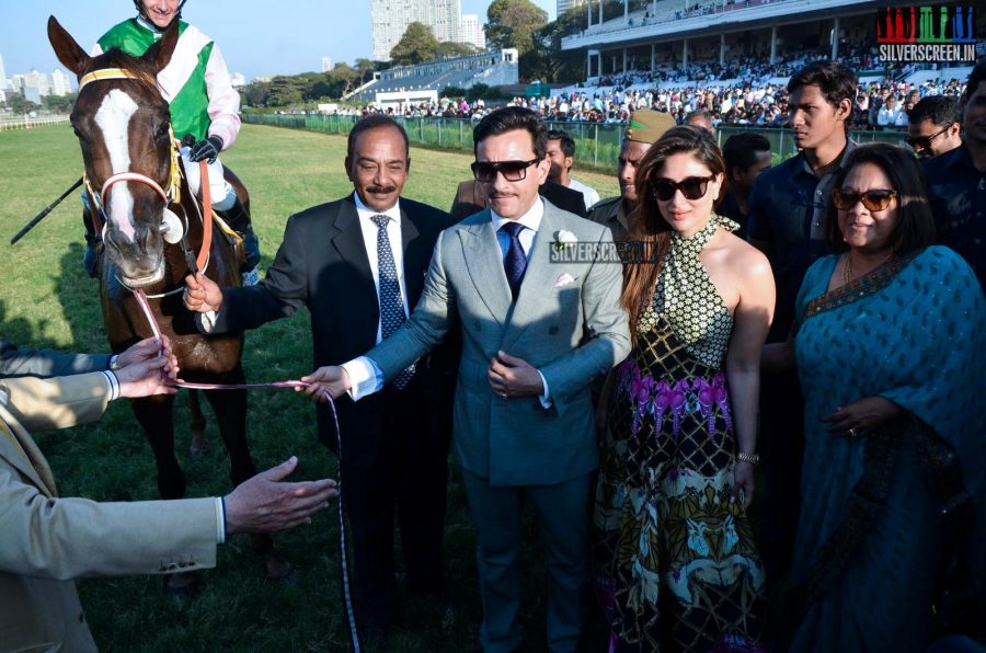 Kareena Kapoor and Saif Ali Khan at Derby 2016