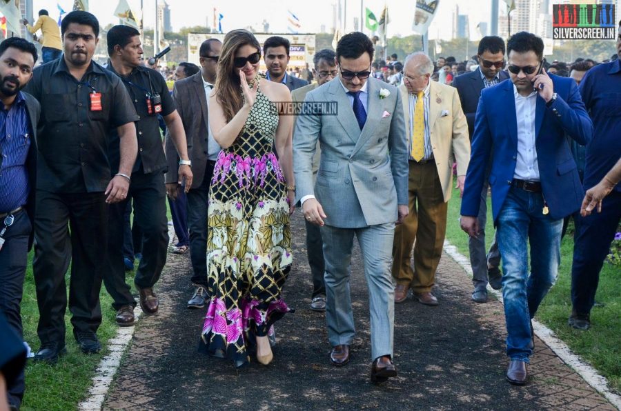 Kareena Kapoor and Saif Ali Khan at Derby 2016