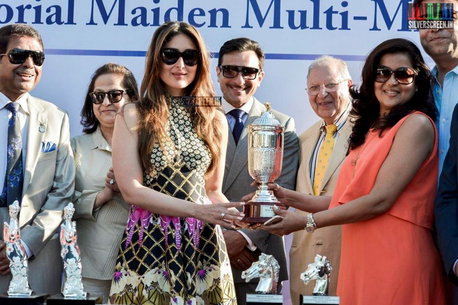 Kareena Kapoor and Saif Ali Khan at Derby 2016