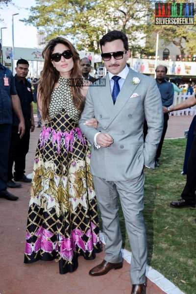 Kareena Kapoor and Saif Ali Khan at Derby 2016