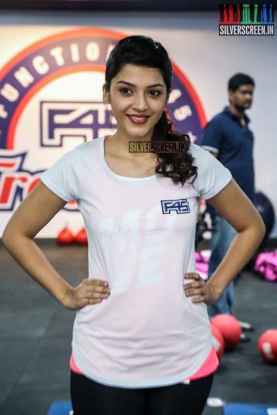 Mehrene Kaur at F45 Training Fitness Gym Launch