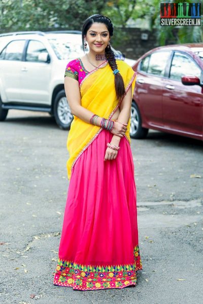 Mehrene Kaur at the Krishna Gaadi Veera Prema Gaadha Press Meet