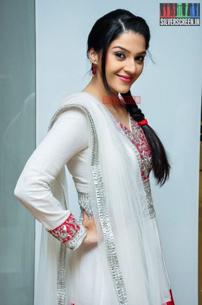 Mehrene Kaur at the Krishna Gaadi Veera Prema Gaadha Promotions