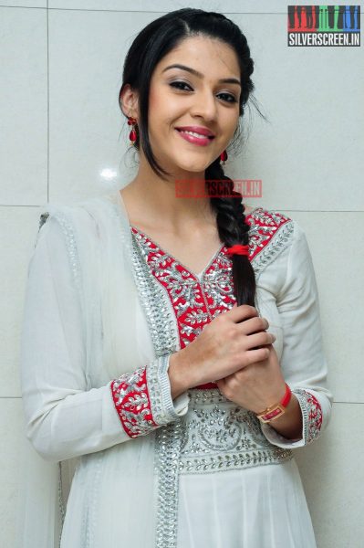 Mehrene Kaur at the Krishna Gaadi Veera Prema Gaadha Promotions