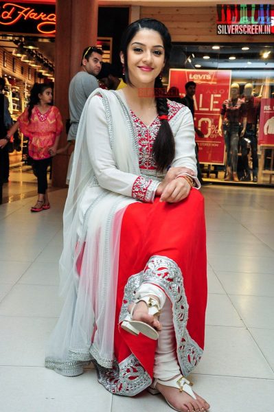 Mehrene Kaur at the Krishna Gaadi Veera Prema Gaadha Promotions