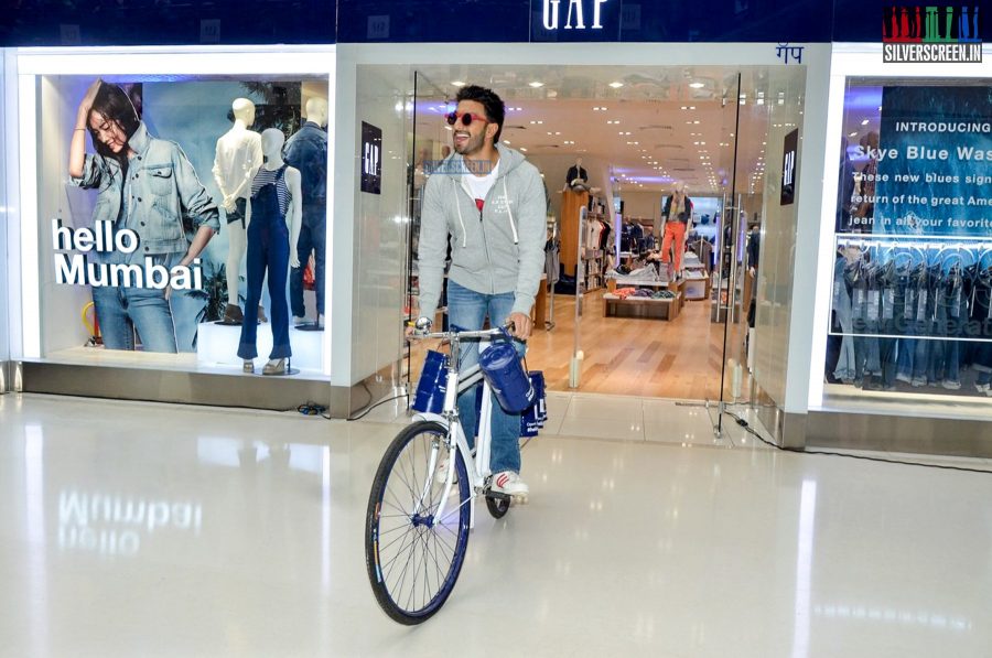 Ranveer Singh at the Gap Jeans Store Launch