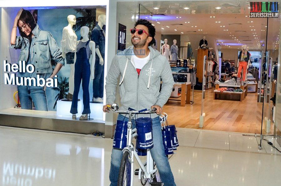 Ranveer Singh at the Gap Jeans Store Launch