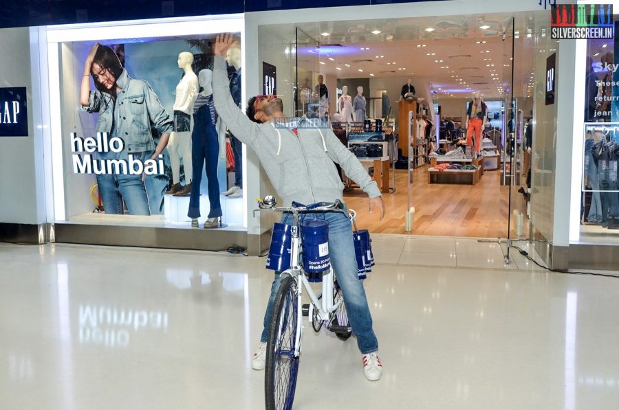 Ranveer Singh at the Gap Jeans Store Launch