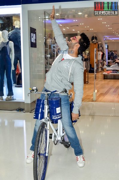 Ranveer Singh at the Gap Jeans Store Launch