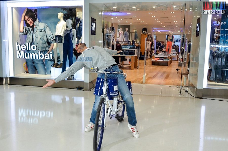 Ranveer Singh at the Gap Jeans Store Launch