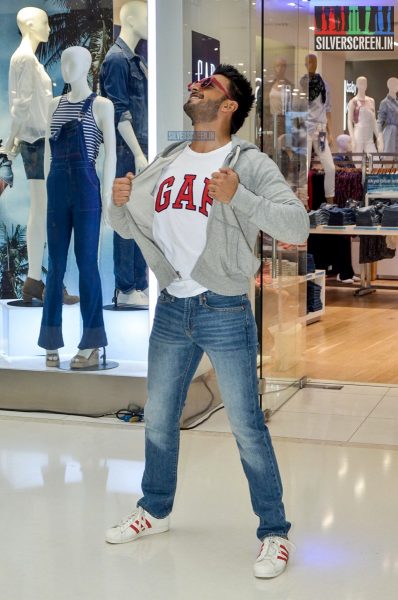 Ranveer Singh at the Gap Jeans Store Launch