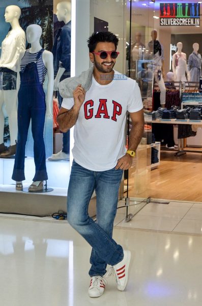 Ranveer Singh at the Gap Jeans Store Launch