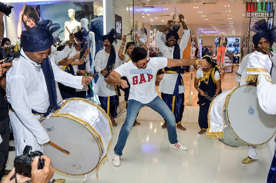 Ranveer Singh at the Gap Jeans Store Launch