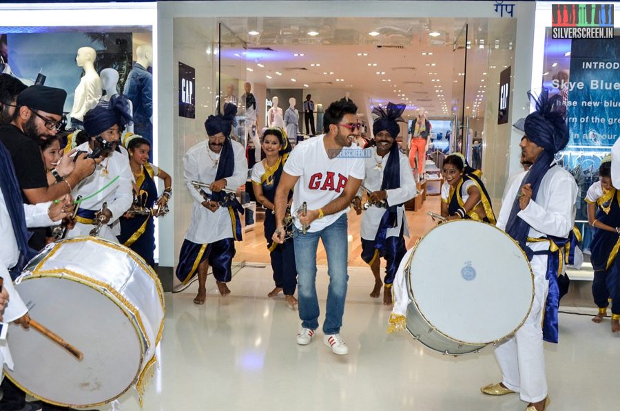 Ranveer Singh at the Gap Jeans Store Launch