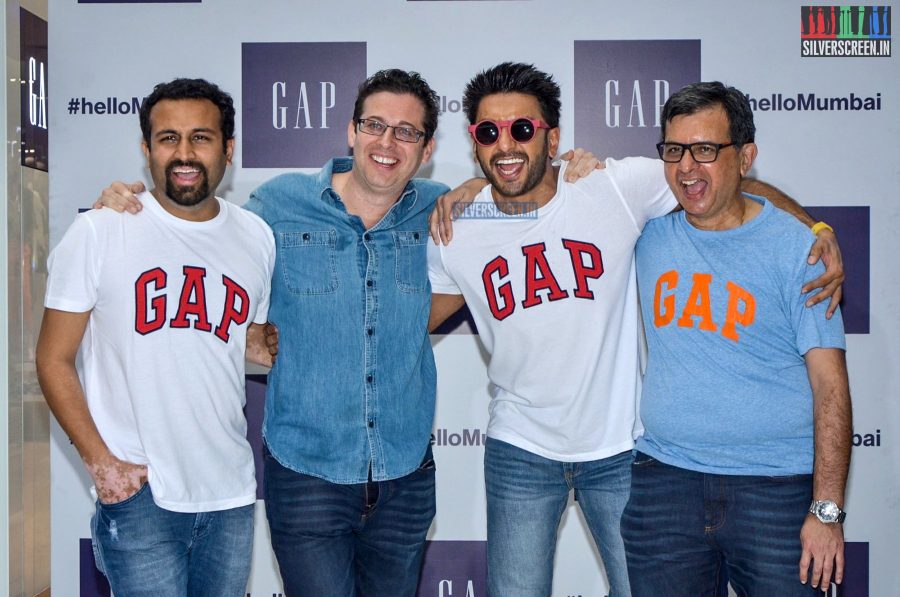 Ranveer Singh at the Gap Jeans Store Launch