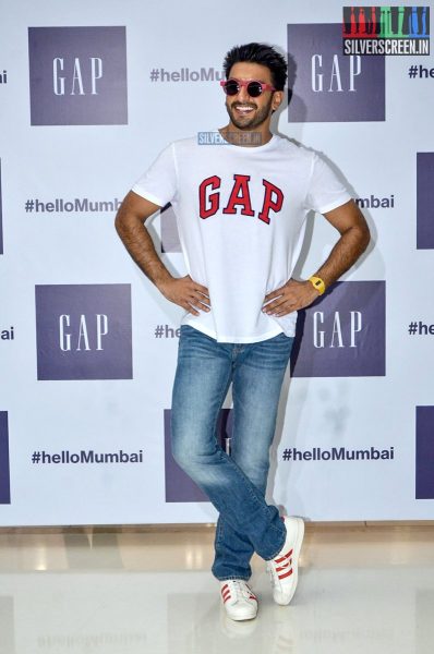 Ranveer Singh at the Gap Jeans Store Launch