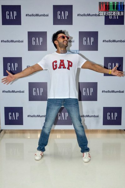 Ranveer Singh at the Gap Jeans Store Launch