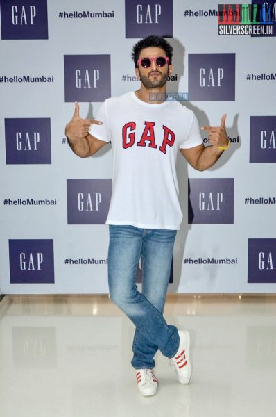 Ranveer Singh at the Gap Jeans Store Launch