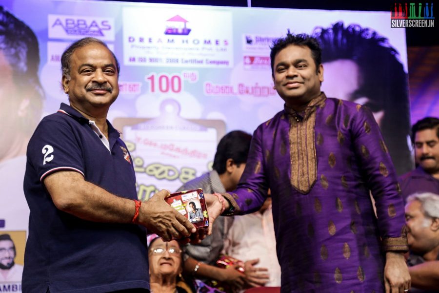 AR Rahman at 100th Day Show of Paritchaikku Neramaachu Play