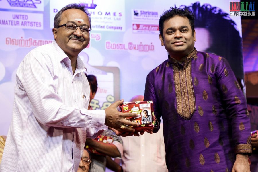 AR Rahman at 100th Day Show of Paritchaikku Neramaachu Play