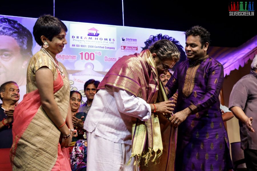 AR Rahman at 100th Day Show of Paritchaikku Neramaachu Play