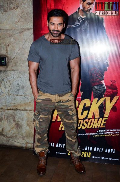 Celebrities at Rocky Handsome Movie Premiere