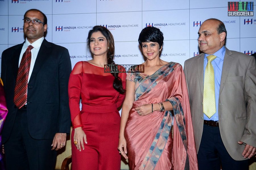 Kajol and Mandira Bedi at the Hinduja Healthcare's Women's Wellness & Cancer Clinic Launch