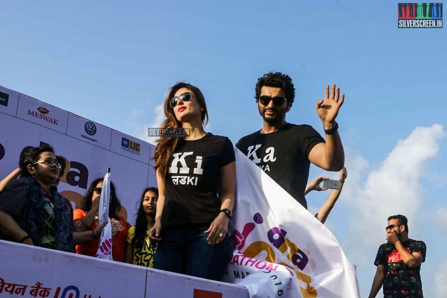 Kareena Kapoor and Arjun Kapoor Flag Off DNA Race