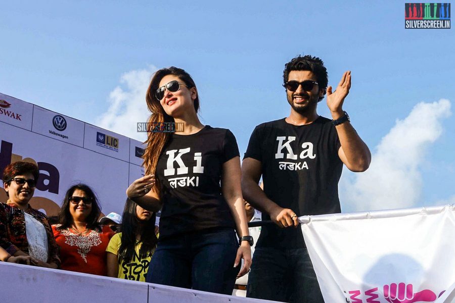 Kareena Kapoor and Arjun Kapoor Flag Off DNA Race