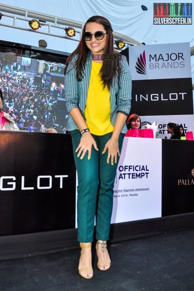 Sonakshi Sinha at the INGLOT's Guinness Records Event