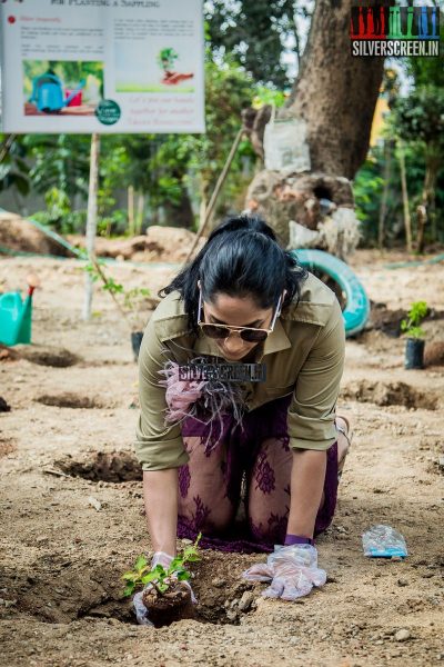 Sriya Reddy at the Osian chlorophyll's Grow Your Own Oxygen Campaign