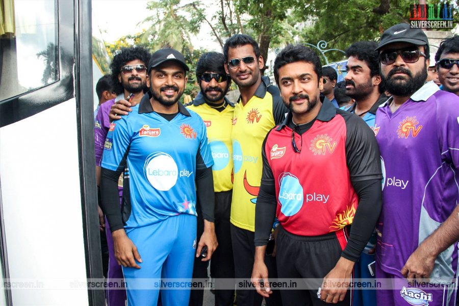 Celebrities at the Lebara's Natchathira Cricket