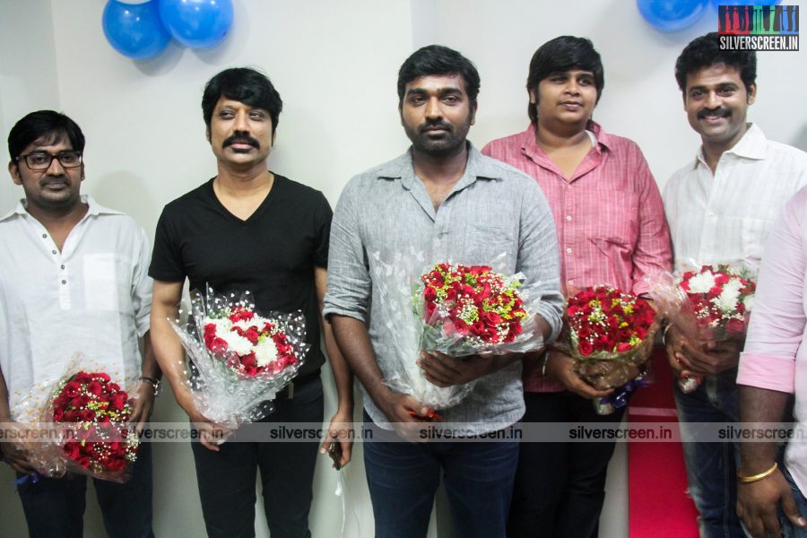 Iraivi Team at the Launch of Celebrity Badminton League's Corporate Office