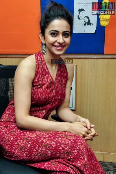 Rakul Preet Singh at Sarainodu Movie Promotions