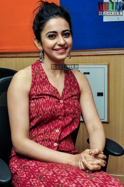 Rakul Preet Singh at Sarainodu Movie Promotions