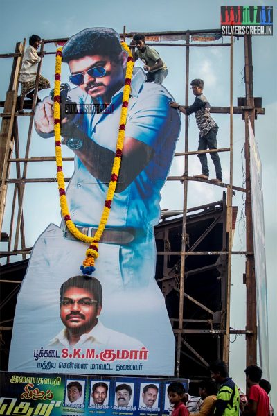 Theri FDFS Celebrations at Albert