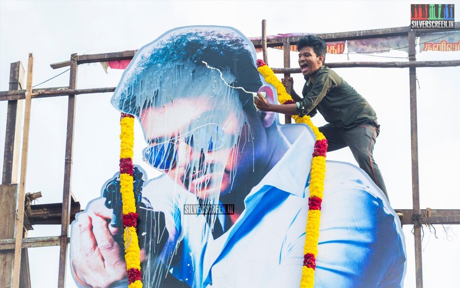 Theri FDFS Celebrations at Albert