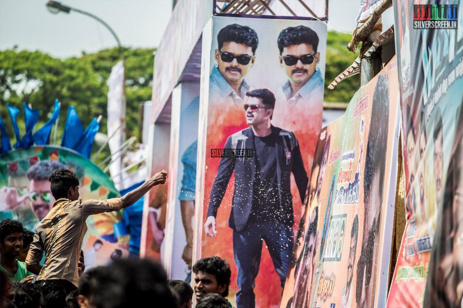 Theri FDFS Celebrations at Albert