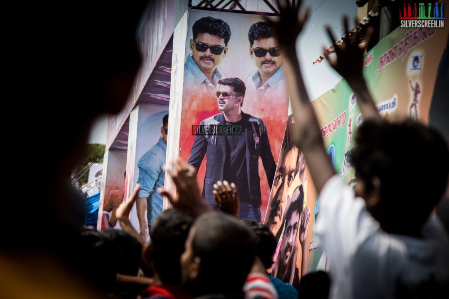 Theri FDFS Celebrations at Albert