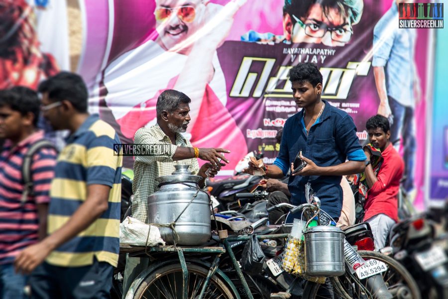 Theri FDFS Celebrations at Albert