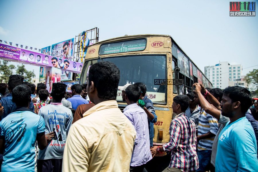 Theri FDFS Celebrations at Albert