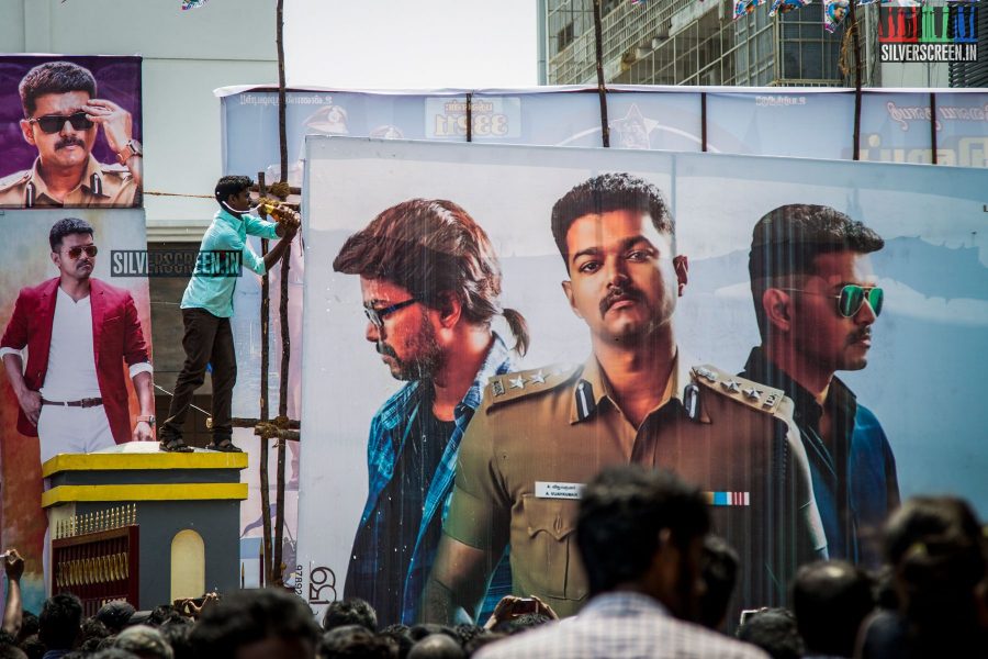 Theri FDFS Celebrations at Albert