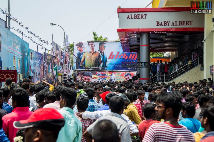 Theri FDFS Celebrations at Albert