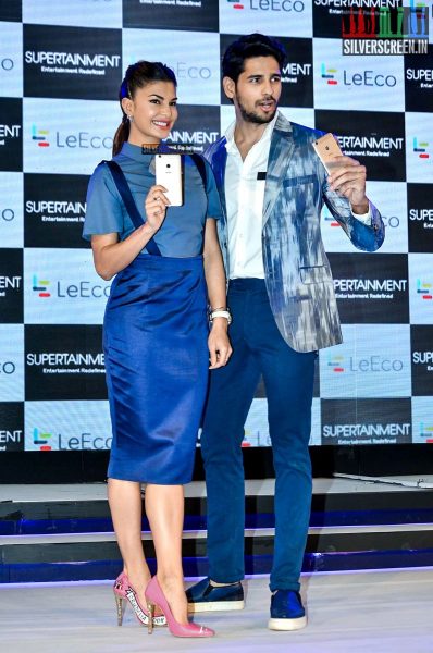 Jacqueline Fernandez and Sidharth Malhotra at LE Eco Mobile Launch