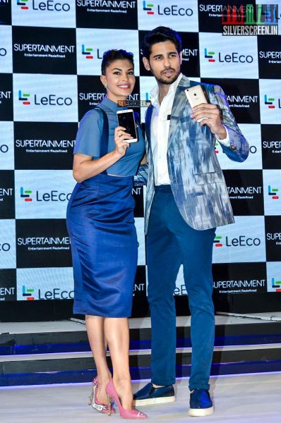 Jacqueline Fernandez and Sidharth Malhotra at LE Eco Mobile Launch