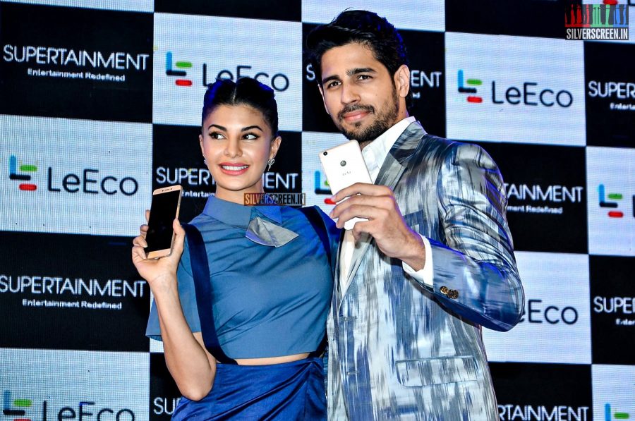 Jacqueline Fernandez and Sidharth Malhotra at LE Eco Mobile Launch