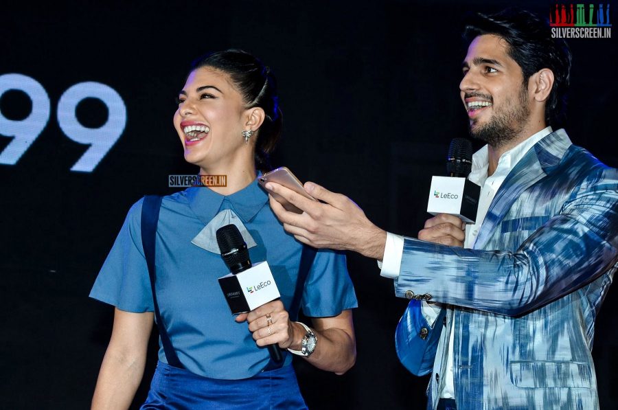 Jacqueline Fernandez and Sidharth Malhotra at LE Eco Mobile Launch