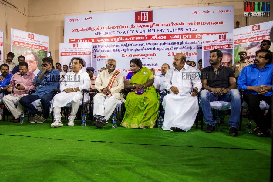 Kamal Haasan at FEFSI's Labour Day Celebrations